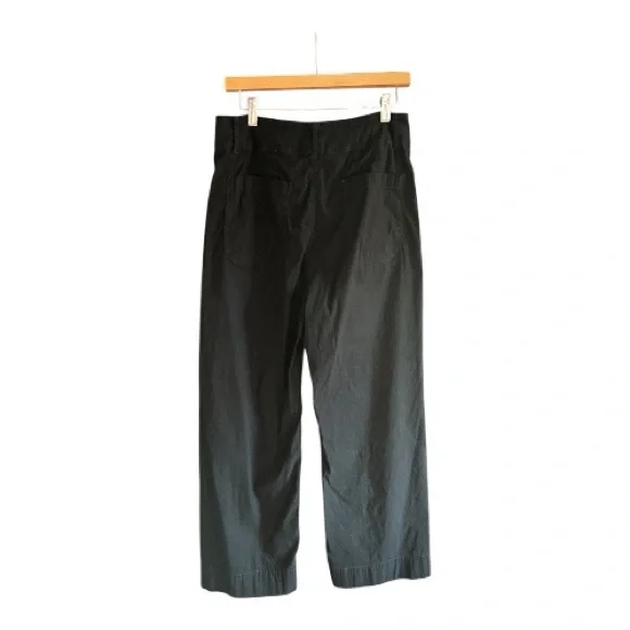 MAEVE ANTHROPOLOGIE The Colette Magic Fabric Crop Wide-Leg Pants Black 31T Tall - Picture 7 of 14